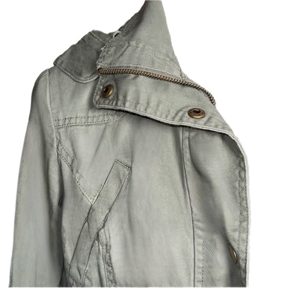 Style & Co. Women's Utility Jacket in Light Gray - Picture 3 of 5